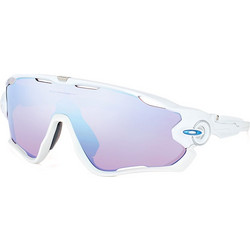 Oakley OO9290 21 Αθλητικά Γυαλιά Ηλίου Μάσκα Κοκάλινα Λευκά με Μωβ Καθρέπτη Φακό