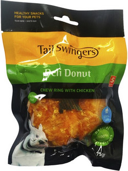 Pet Interest Tail Swingers Deli Donut Ring with Chicken Medium 75gr