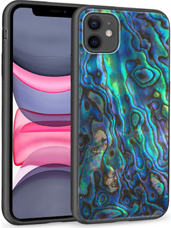 Θήκη iPhone 11 Black TPU - Abalone Shell