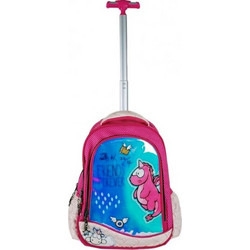 Back Me UP Nici Ruby Rosa Σχολική Τσάντα Τρόλεϊ Νηπιαγωγείου Ροζ 367-04074