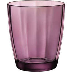Bormioli Rocco Σετ Ποτήρια Νερού Γυάλινα Rock Purple 300ml 6τμχ 00.10152