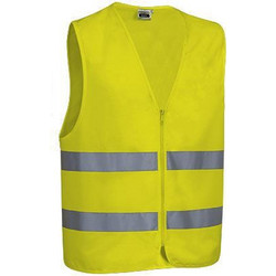 Ανακλαστικό Γιλέκο εργασίας με φερμουάρ Valento Wagon yellow CHVAWAGAF