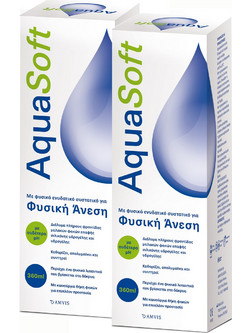 Amvis Aquasoft Moisture Υγρό Φακών Επαφής 300ml + 60ml