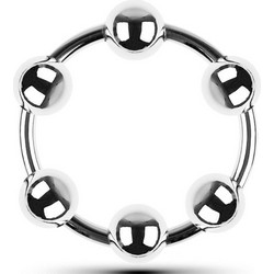 Kinksters Tassel Ring Balls 3cm Δαχτυλίδι Όρχεων Μεταλλικό 3cm Ασημί