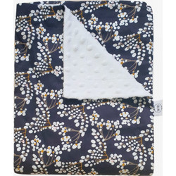 Tiny Toes Myrtille Κουβέρτα Αγκαλιάς Βελουτέ 75x110 Navy Μπλε