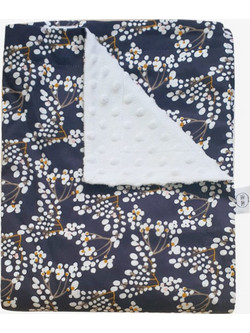 Tiny Toes Myrtille Κουβέρτα Αγκαλιάς Βελουτέ 75x110 Navy Μπλε