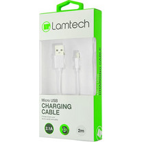 LAMTECH DATACABLE MICRO USB 2m WHITE