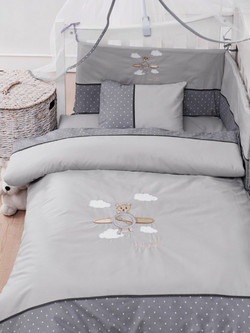 Makis Tselios Horizon Σετ Κούνιας Grey 6τμχ
