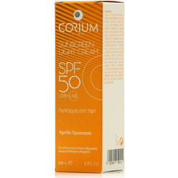 Corium Sunscreen Light Matte Effect Αντηλιακή Κρέμα Προσώπου SPF50 50ml