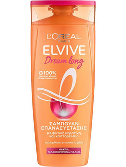 L'Oreal Paris Elvive Dream Long Σαμπουάν Κερατίνης για Επανόρθωση για Ταλαιπωρημένα Μαλλιά 400ml