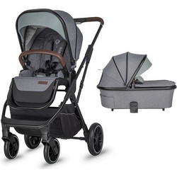 Smart Baby Coccole Silene Καρότσι Μωρού 2 σε 1 Lunar Rock