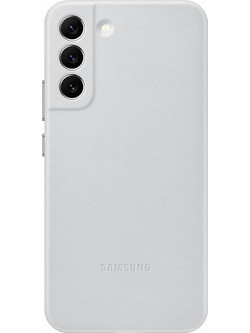 Samsung Leather Back Cover Light Grey (Galaxy S22+)