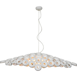 Home Lighting Darina Κρεμαστό Φωτιστικό Οροφής Πολύφωτο Κόκκινο 77-4364 Red