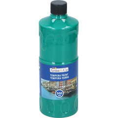 Χρώμα Τέμπερα ζωγραφικής 500ml σε όλα τα χρώματα, Paint tempera Πράσινο - Artico