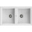 Teka Stone 90 C-TG 2E Ένθετος Νεροχύτης Γρανίτη White 86x51cm