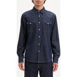 Levi's Ανδρικό Πουκάμισο Τζιν Μακρυμάνικο Κανονική Γραμμή Navy Μπλε 16713-0001