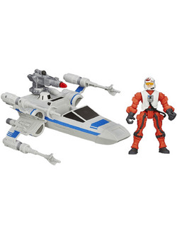 Hasbro Hero Mashers Star Wars The Force Awakens Resistance X-Wing & Resistance Pilot Φιγούρα Δράσης για 4+ Ετών