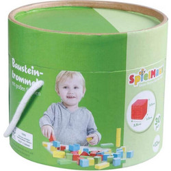 Κουβάς με 30 Ξύλινα Τουβλάκια Spielmaus (41009632)