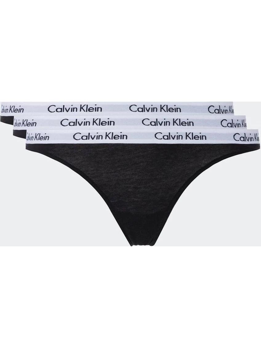 Γυναικείο Εσώρουχο Calvin Klein High Leg Tanga Black 000QF4977A-001