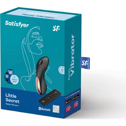 Satisfyer Little Secret Κλειτοριδικός Δονητής για Ζευγάρια με App Control Μαύρος