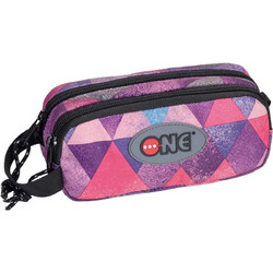 Lyc Sac One Zippy Vanish Κασετίνα με 2 Θήκες Μωβ 64396