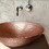 Glass Design Metropole Round 34 Επικαθήμενος Νιπτήρας Μπάνιου Στρογγυλός Γυάλινος 34x12.5cm Ροζ Χρυσός METROPOLE34PG