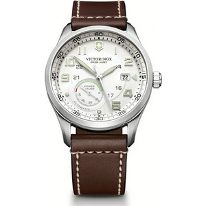 Victorinox Ανδρικό Ρολόι με Καφέ Δερμάτινο Λουράκι 241576