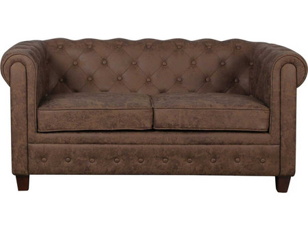 Woodwell Διθέσιος Καναπές Καφέ 153x82x80cm E9420,23