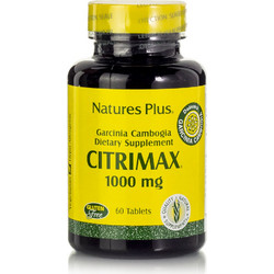 Nature's Plus Citrimax Συμπλήρωμα Διατροφής HCA 1000mg 60 Ταμπλέτες