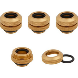 Corsair Hydro X Series XF Hardline OD Fitting 1/4" on 14mm Gold 4-Pack CX-9052009-WW