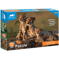 Puzzle Luna Animal Planet Οικογένεια Τσιτάχ 1000 Κομμάτια