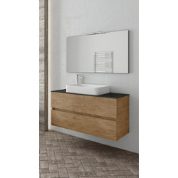 Drop Luxus 100 Σετ Έπιπλο Μπάνιου με Νιπτήρα & Καθρέπτη PL Wood