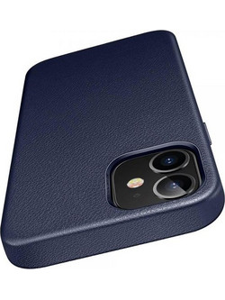 Θήκη κινητού Hurtel Eco Leather For iPhone 12 mini Navy Blue