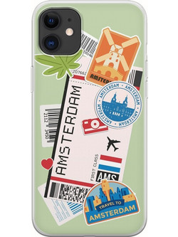 Θήκη Ticket To Amsterdam iPhone 11 Flexible TPU (Διάφανη Σιλικόνη)