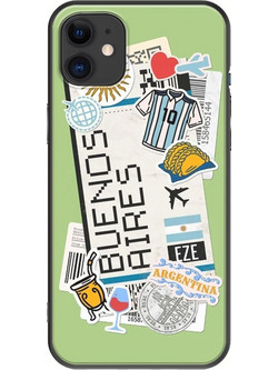 Θήκη Ticket To Buenos Aires iPhone 11 Black TPU (Μαύρη Σιλικόνη)