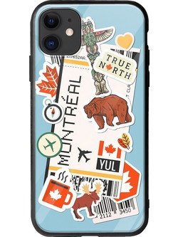 Θήκη Ticket To Montreal iPhone 11 Groove TPU (Tempered Glass και TPU)