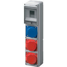 BOARD EC69022 WITH IND.SOCKETS 1*1P+N+E 32A+ 1*3P+N+E 16A+ 1*3P+N+E 32A IP44 - 53EC690223A2