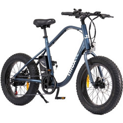 Nilox Doc J3 Plus Ηλεκτρικό Fat Bike 20" 250W με 7 Ταχύτητες και Δισκόφρενα Μπλε