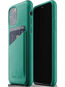 MUJJO Full Leather Wallet Case - Δερμάτινη Θήκη-Πορτοφόλι Apple iPhone 11 Pro - Alpine Green (MUJJO-CL-002-GR)