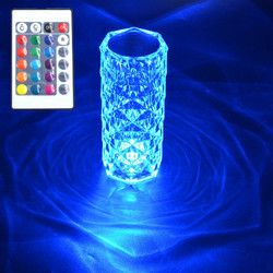 Raytech Power 7661 Επαναφορτιζόμενο Φωτιστικό Crystal Rose RGB με τηλεχειριστήριο
