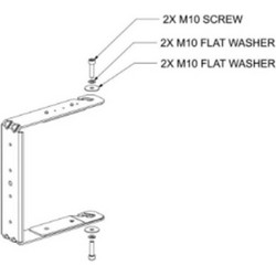 Bose AMM-108 U-Bracket Βάση Ηχείου Τοίχου
