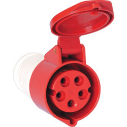 MOVABLE INDUSTRIAL SOCKET HT-245 125A IP44 3P+N+E 400V - 37245