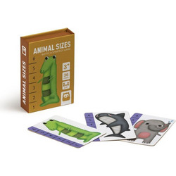 Eurekakids Cards Animals Size Επιτραπέζιο Παιχνίδι για Παιδιά 3+ Ετών για 2-4 Παίκτες