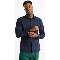 Celio Ανδρικό Πουκάμισο Μακρυμάνικο Masantal Blue