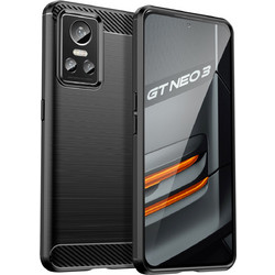Hurtel Carbon Back Cover Black (Realme GT Neo 3)