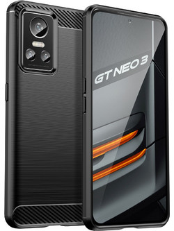 Hurtel Carbon Back Cover Black (Realme GT Neo 3)