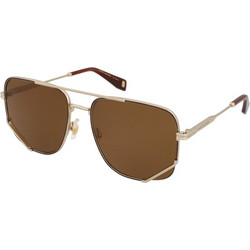 Marc Jacobs MARC1048/S 01Q/7O Γυναικεία Γυαλιά Ηλίου Τετράγωνα Μεταλλικά Χρυσά με Καφέ Polarized Φακό