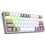 Redragon Fizz Pro K616 Μηχανικό Gaming Πληκτρολόγιο 60% με Custom Red Διακόπτες RGB White Grey