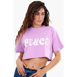Γυναικείες Μπλούζες - Τοπ Natalie.Ss Μωβ Βαμβάκι Jack & Jones Μωβ