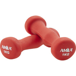 Amila 44448 Σετ Βαράκια Στρογγυλά Neoprene 2x1kg